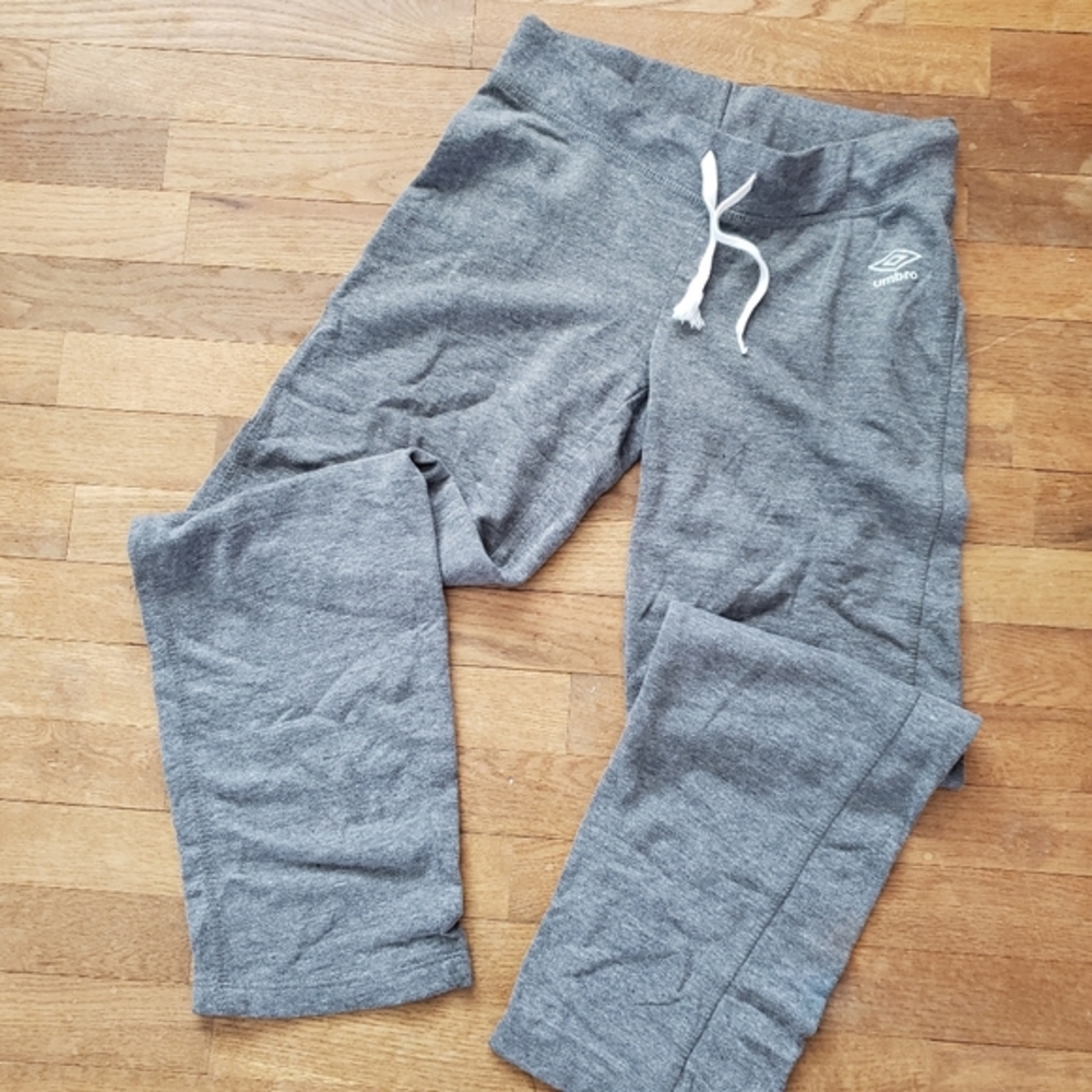 Grey umbro sweats joggers drawstring womens small